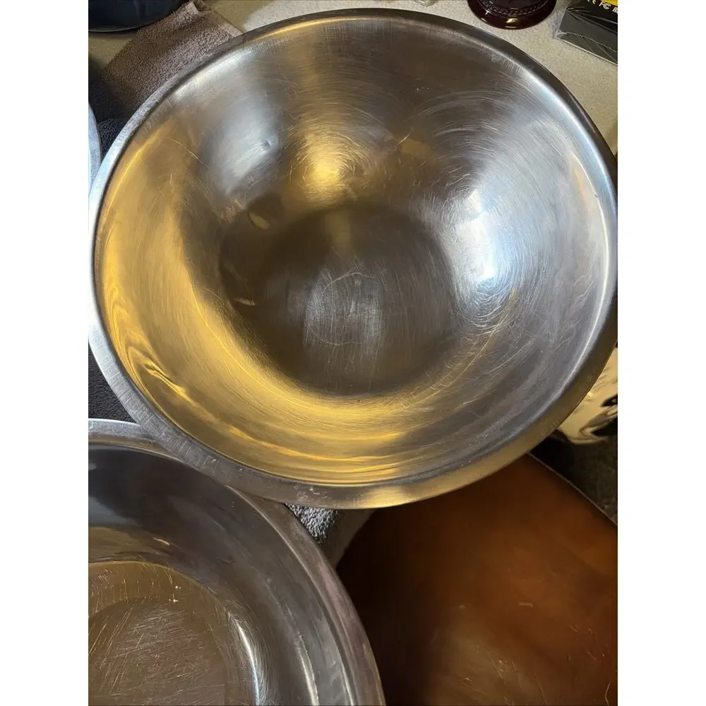 Mixing Bowls Set of 6, Stainless Steel Nesting Mixing Salad Bowl